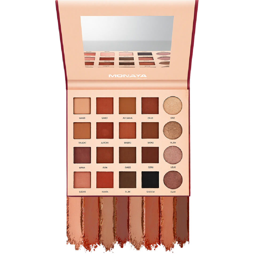 Monaya Pure Color Eyeshadow Palette, 20 Shades, OSL-Y001