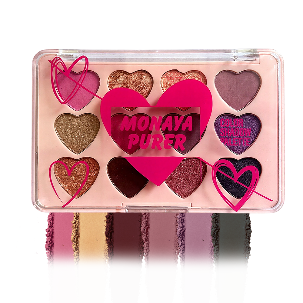 Monaya Purer Eyeshadow Palette, 12 Colors, OSL-Y003